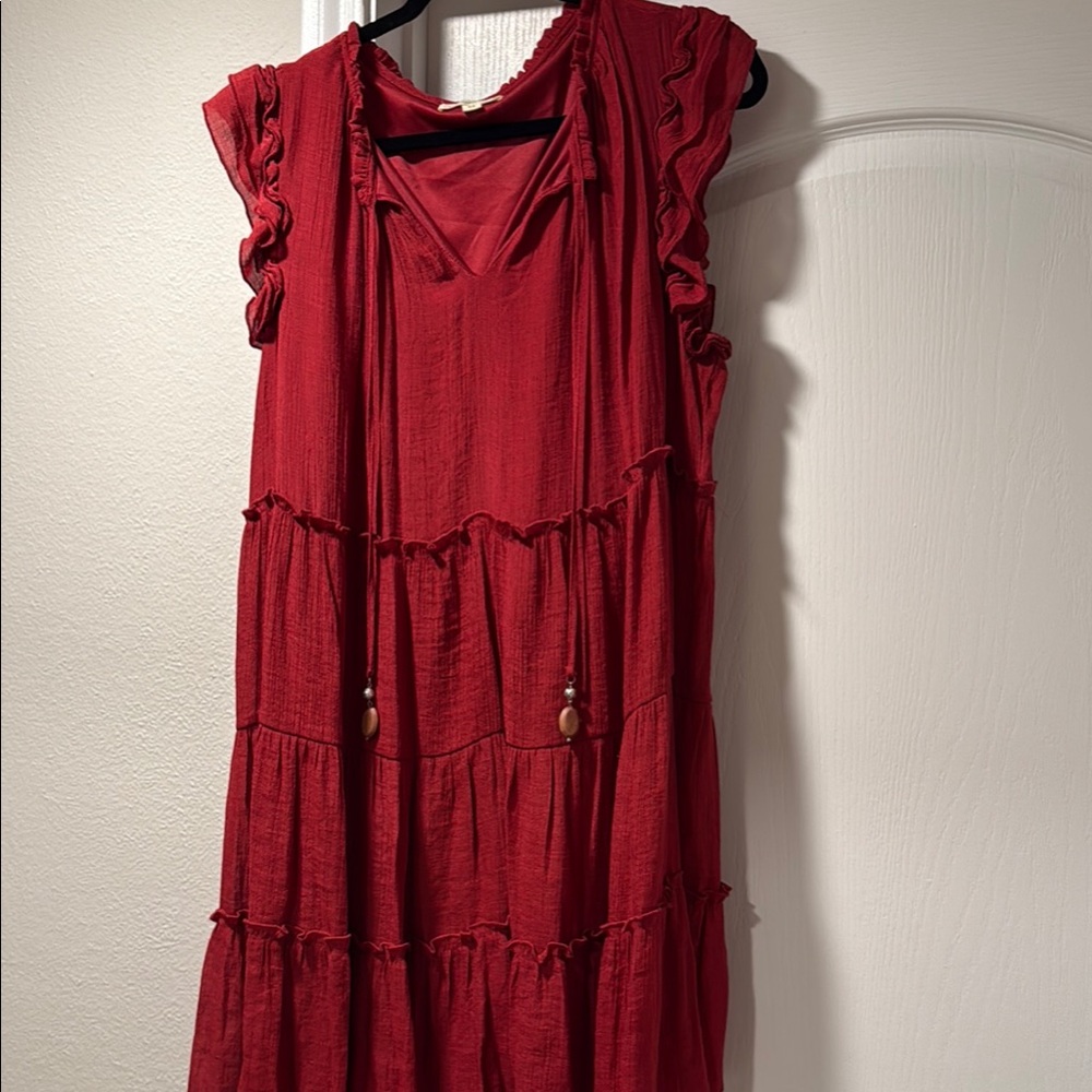 Elegant boho Ruffled Dress (see video)